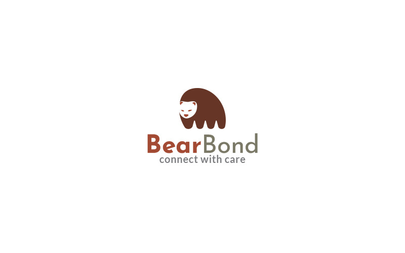 Modèle de conception de logo Bear Bond