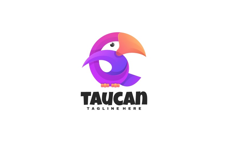 Tukan Gradient Kolor Logo Styl