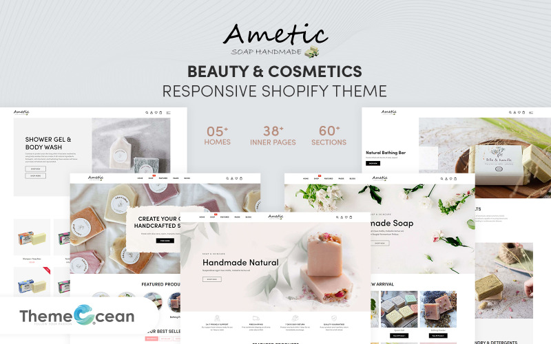 Ametic - Beauty & Cosmetics 响应式 Shopify 模板
