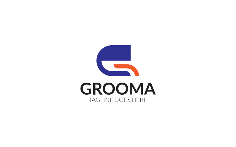 G brief Grooma Logo ontwerpsjabloon