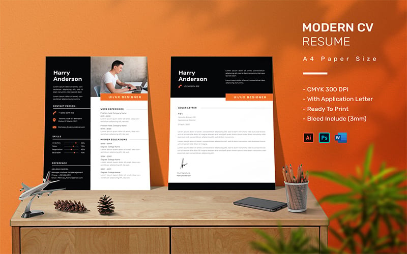 Harry Anderson - Szablon CV