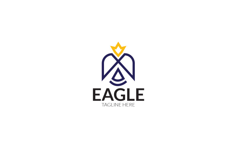 Иллюстрация шаблона дизайна логотипа орла