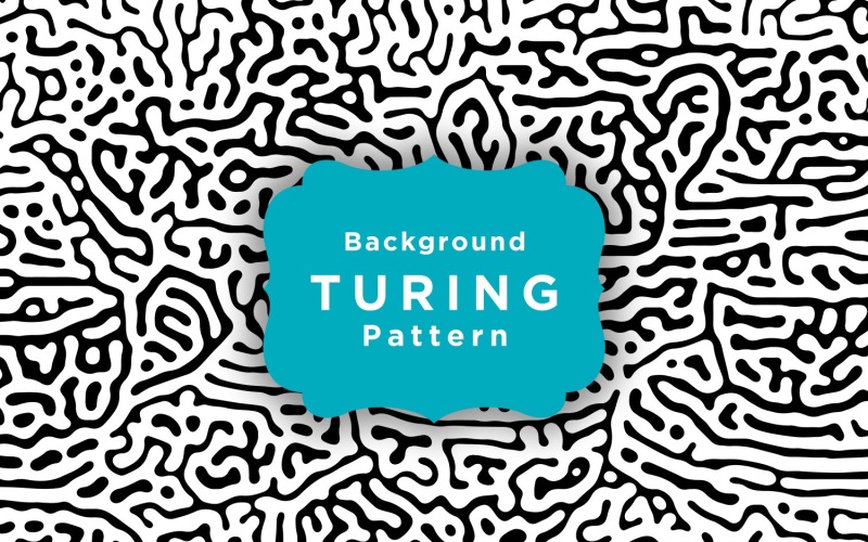 Absztrakt Turing vektor minta háttér