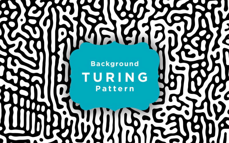 Doolhof vormen Turing Vector patroon achtergrond