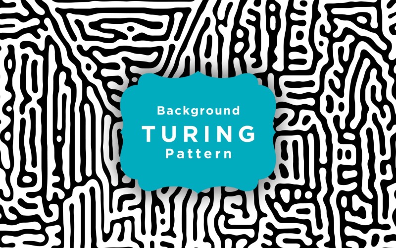 Fond de motif de Turing minimaliste