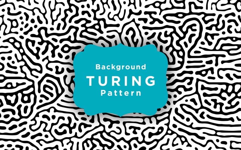 Fundo abstrato do teste padrão do vetor de Turing