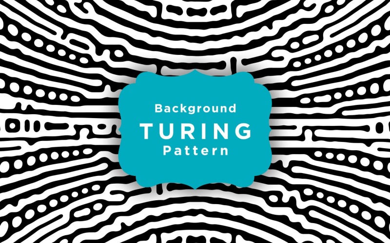 Minimalistyczny wzór tkaniny Turing