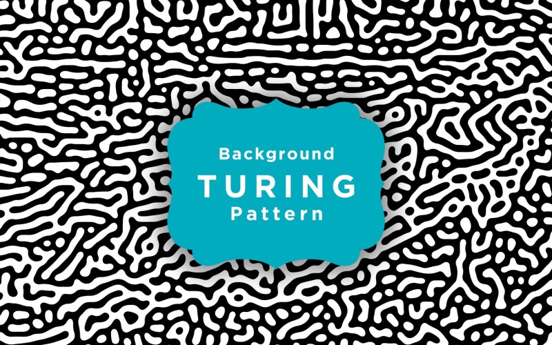 Modèle de papier peint motif abstrait Turing
