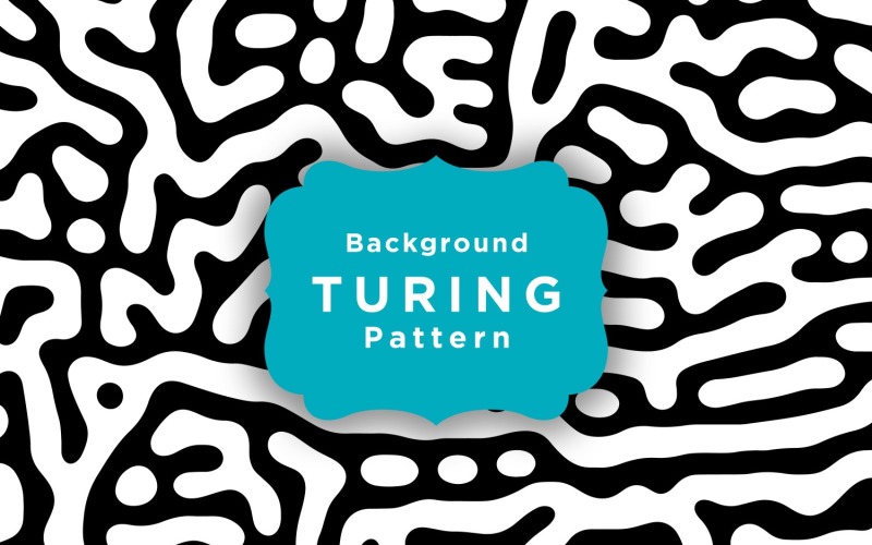 Modèle de papier peint Turing Vector Seamless Pattern
