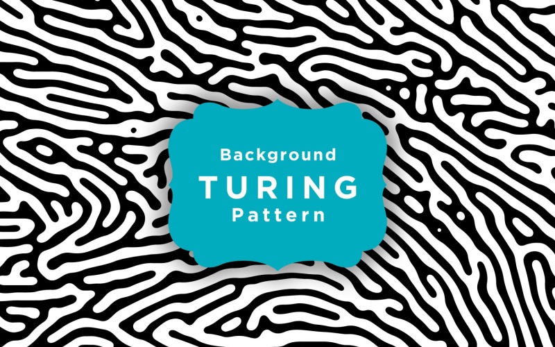 Modelo de plano de fundo de padrão sem emenda de vetor de Turing