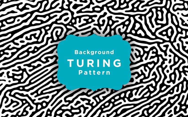 Naadloze Turing-patroonachtergrond