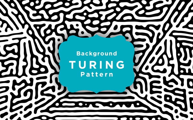 Nahtlose Turing-Muster-Hintergrund-Vorlage