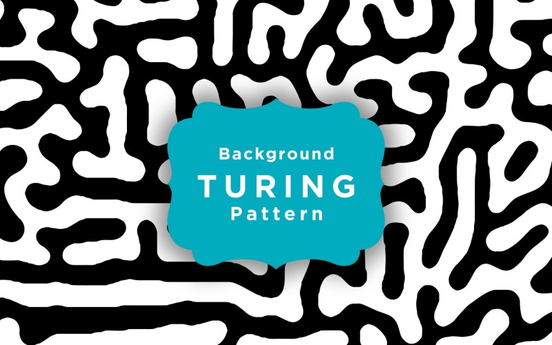 Papel de parede de Turing Vector Seamless Pattern