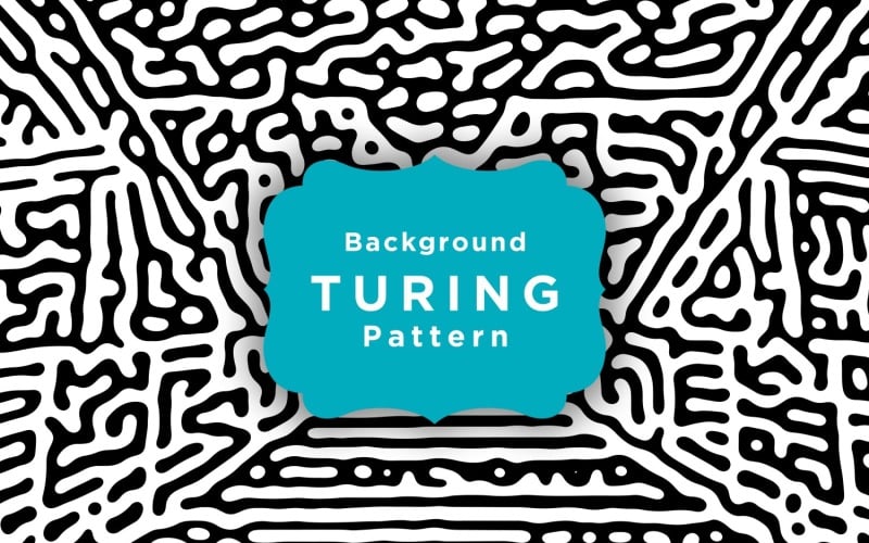 Seamless Turing Pattern Background Template