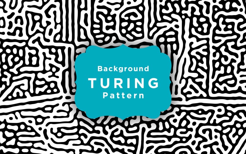 Tapeta z abstrakcyjnym wzorem Turinga