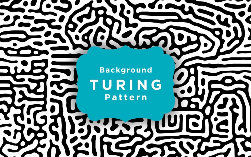 Turing Diffusion Maze Patroon Achtergrond