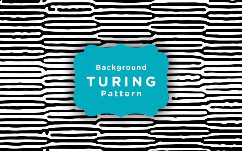 Turing patroon ontwerp vorm achtergrond