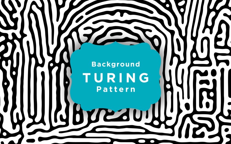 Turing Şekilleri Desen Çapraz çizgiler