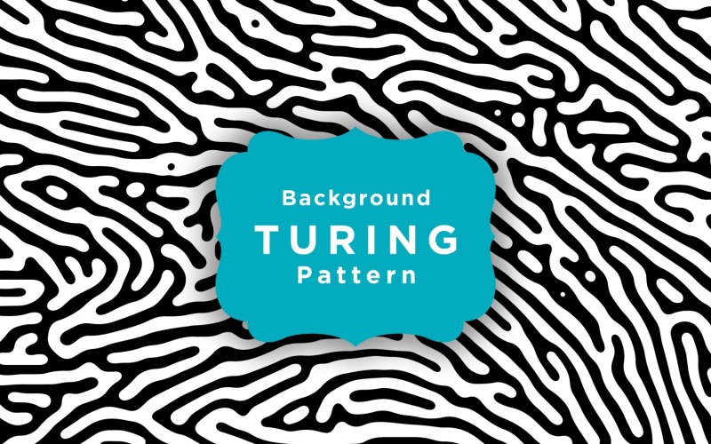 Turing Vector Seamless Pattern Background Template