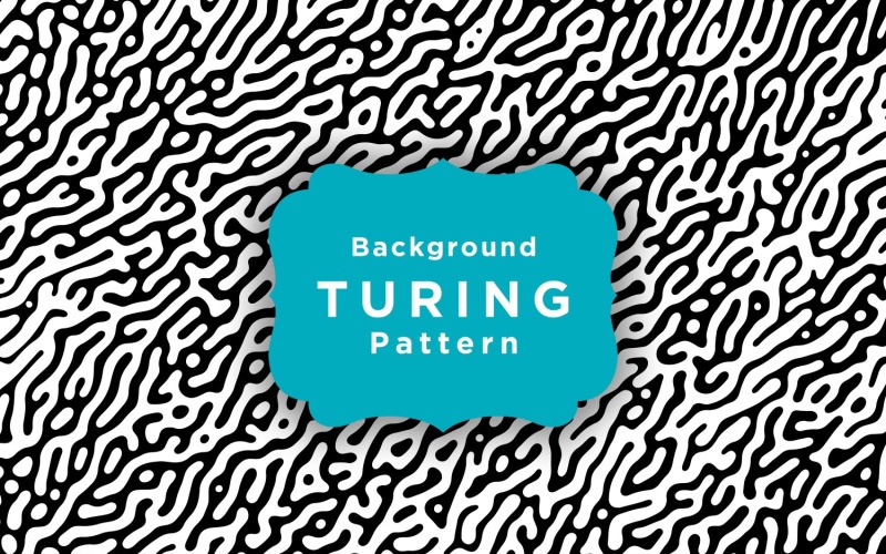 Turing Vektör Dikişsiz Desen Arka Plan