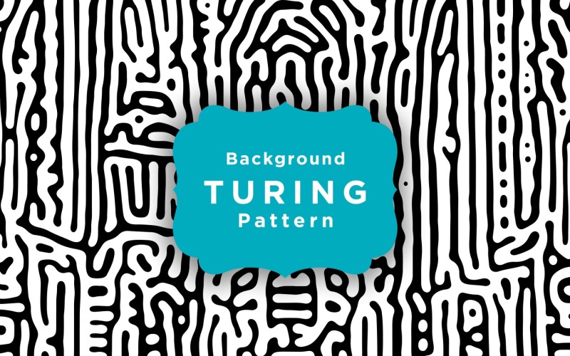 Turing vektor sömlöst mönster