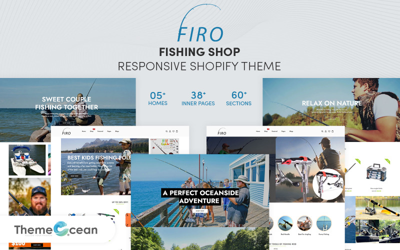 Firo - Tema Shopify Responsivo para Tienda de Pesca