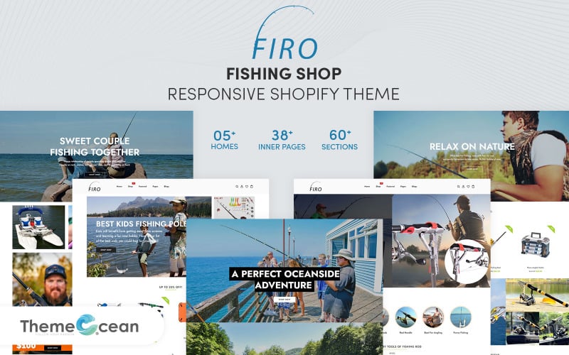 Firo - Thème Shopify réactif pour magasin de pêche