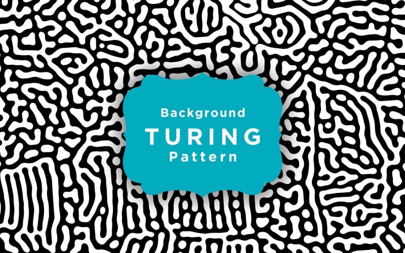 Minimalistische Turing Patroon Achtergrond Sjabloon