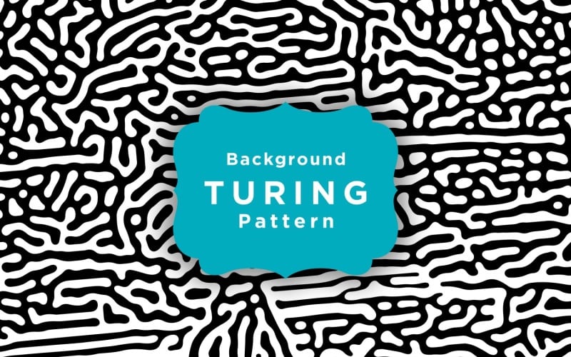 Modèle de formes de formes de Turing Modèle de lignes diagonales