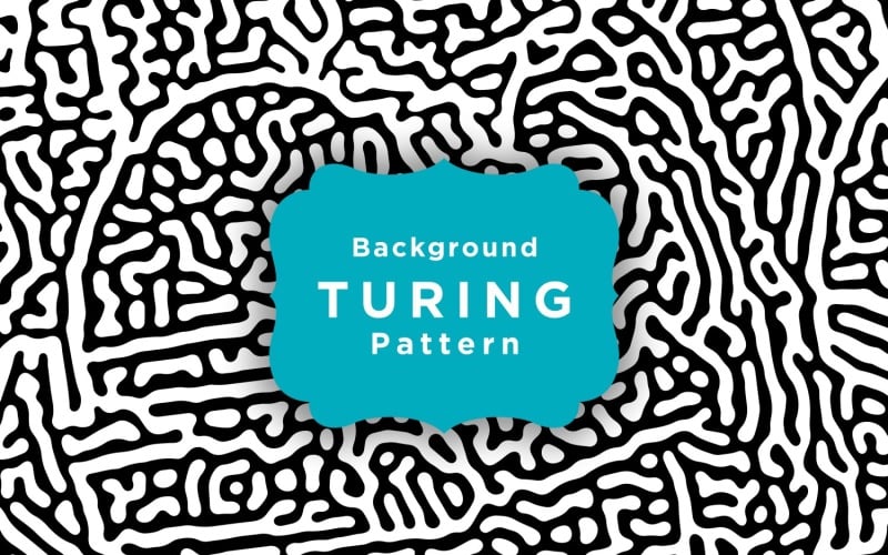 Modèle de motif de Turing abstrait fond organique Turing