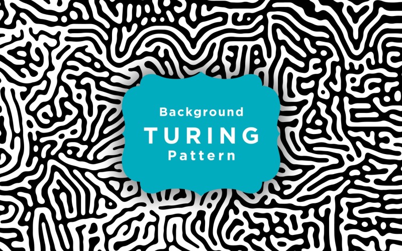Modèle sans couture Turing Vector Wallpaper Template
