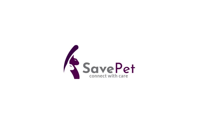 Save Pet Logo Design Template