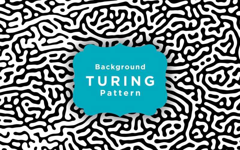 Turing Sorunsuz Kumaş Desen Arka Plan Şablonu