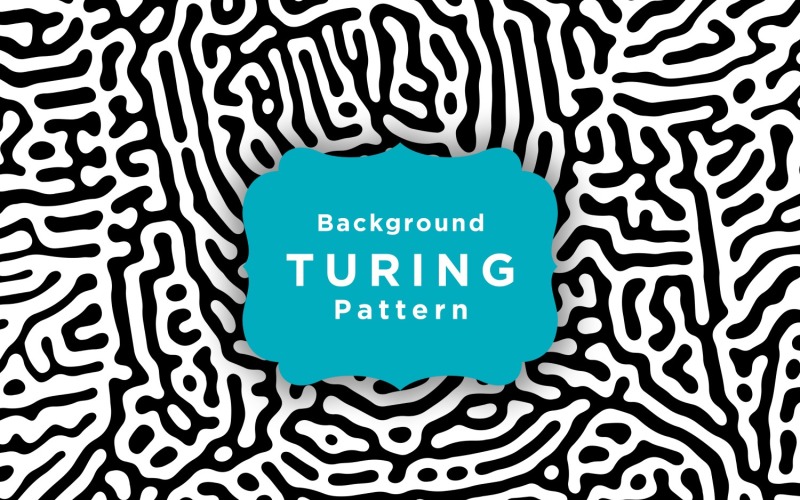 Turing-Vektor-nahtlose Muster-Vorlage