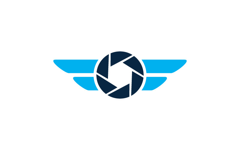 Modèle de logo de photographie Aero