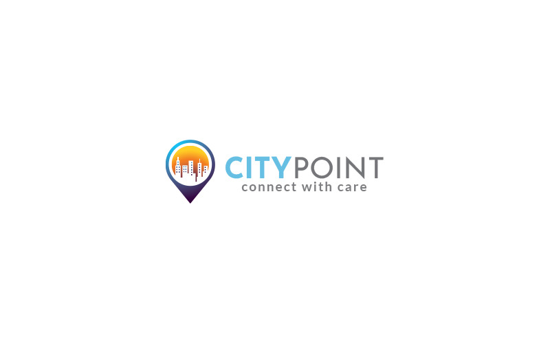 Modello di progettazione del logo di City Point