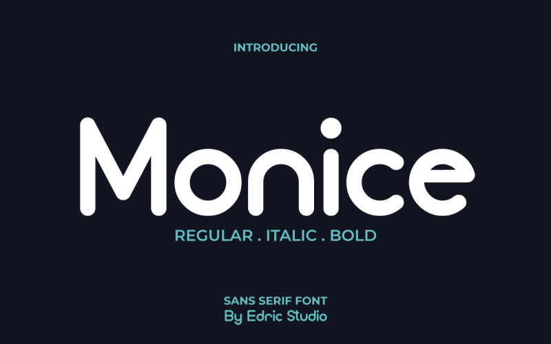 Monice Modern Sans Serif-lettertype