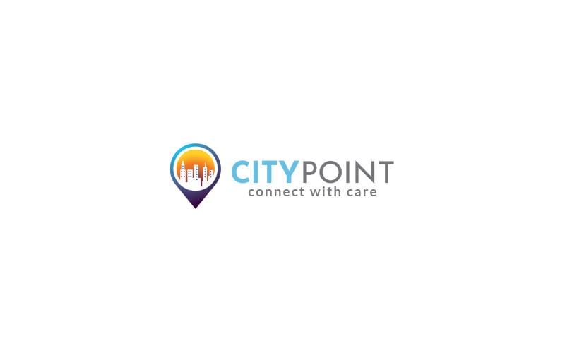 Ontwerpsjabloon voor City Point-logo