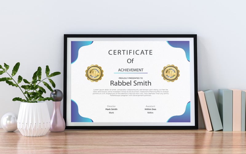 Design de Certificado de Diploma Criativo