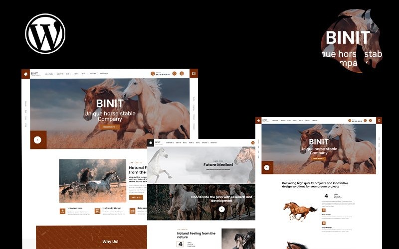 Tema WordPress per la scuola di equitazione Binit
