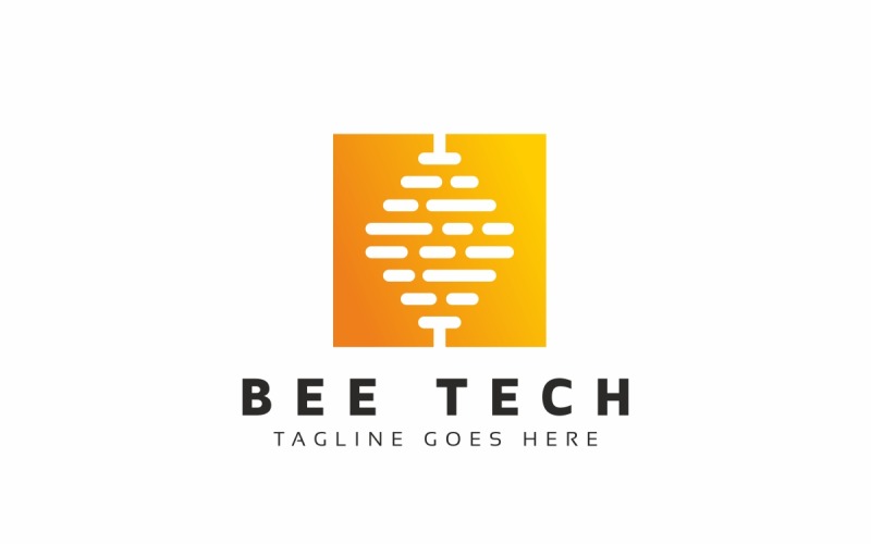 Bee Hive Tech Logo Vorlage