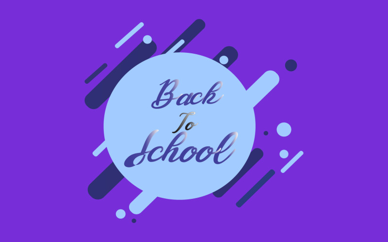 Logotipo líquido de regreso a la escuela