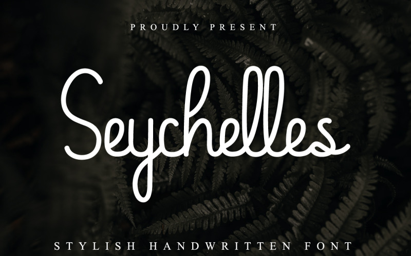 Handschriftlettertype Seychellen