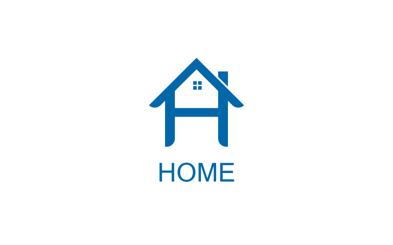 Home - Modello di logo con lettera H