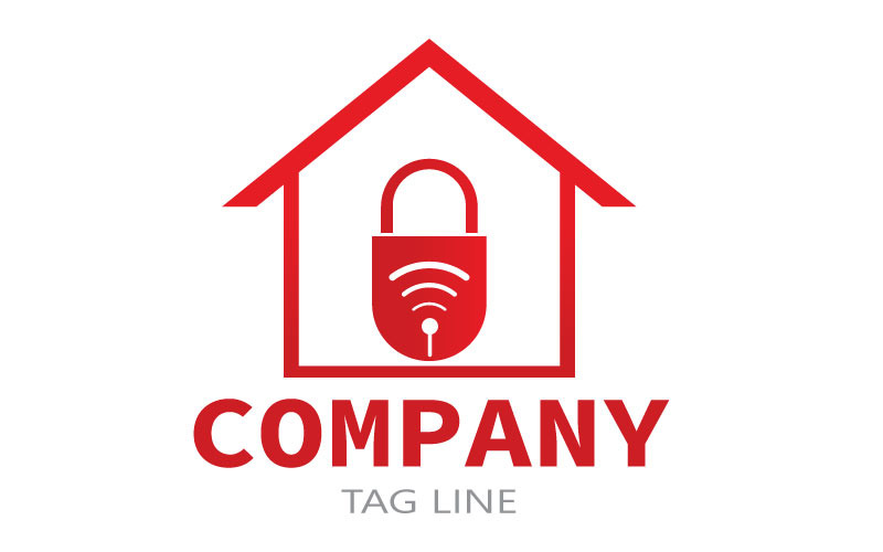 Home Security Logo für ein Unternehmen oder eine Firma