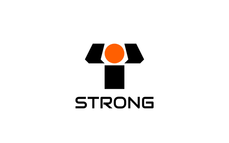 Monogram brief TYM sportschool sterke man Logo