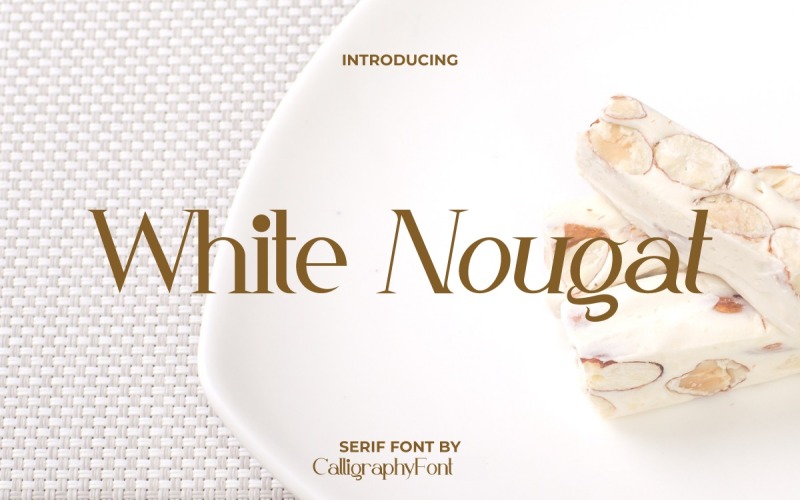 Wit Nougat Serif Klassiek Lettertype