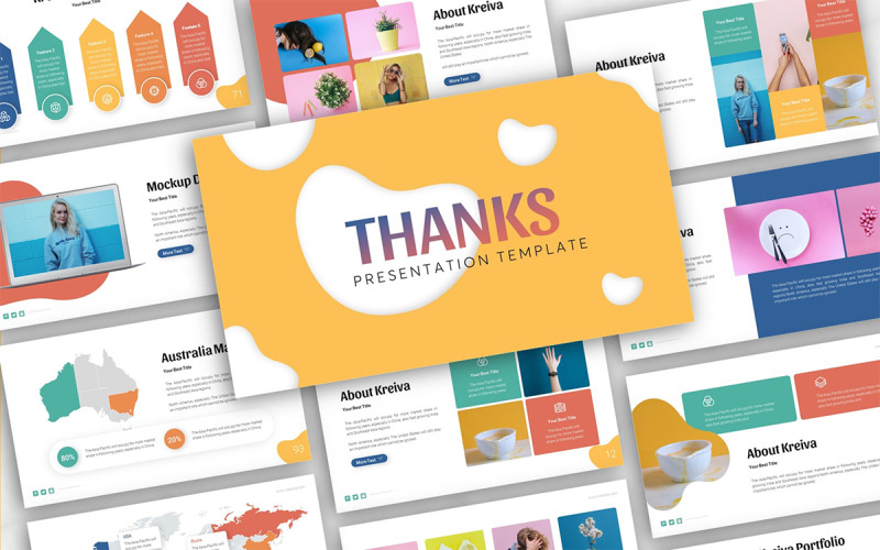 Kreiva Creative Google Slides-Vorlage