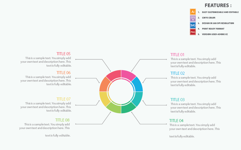 Pók vektor infographic sablon