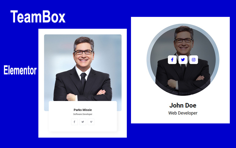 TeamBox Elementor Ekip Üyesi Eklentileri Eklentileri
